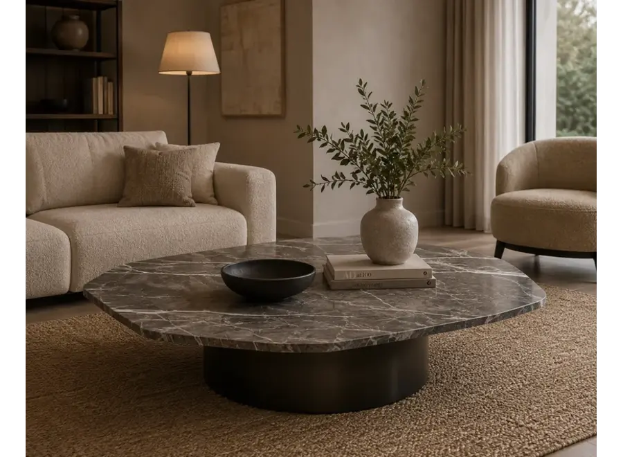 Couchtisch 'Bari' - Black Marble
