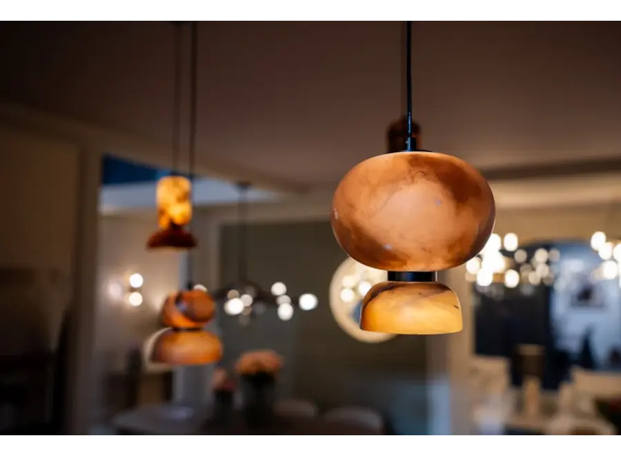 Hanglamp 'Belle' - A - Lava Stone