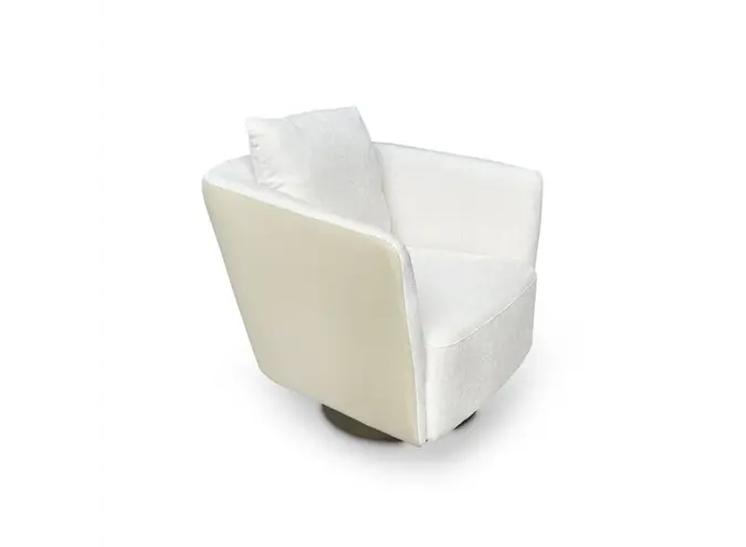 Drehsessel Borgia - Beige Leather