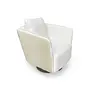Draaifauteuil 'Borgia' - Beige Leather