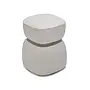 Hocker 'Vera' - White Beige Fabric