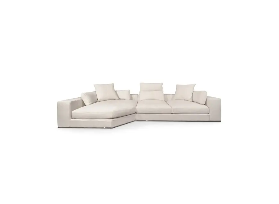 Sofa 'Venice' - Corner - L - Beige/White Weave