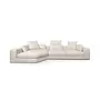 Sofa 'Venice' - Corner - L - Beige/White Weave