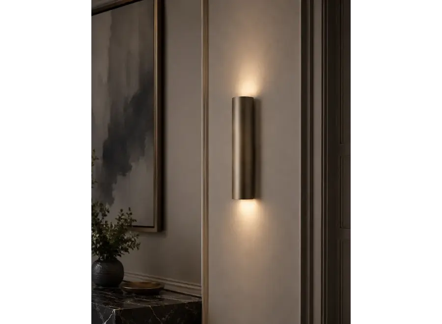 Wall lamp Tubes - M - Bronze