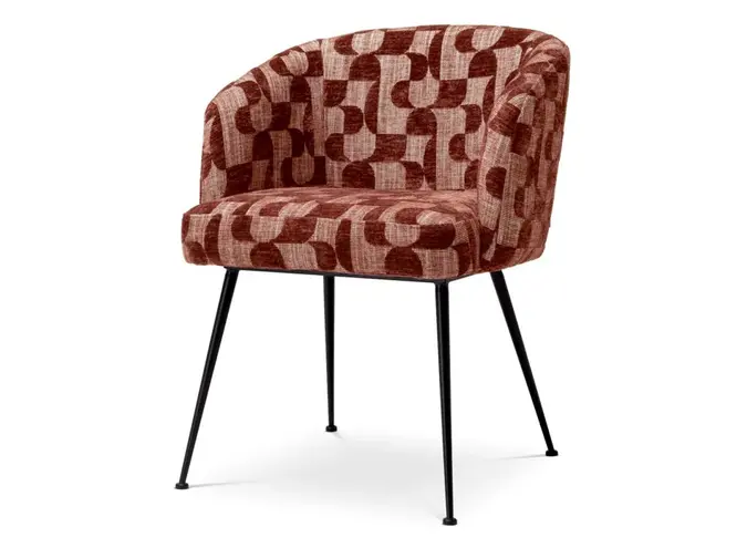 Chaise de salle à manger Aiden - Carmin burgundy