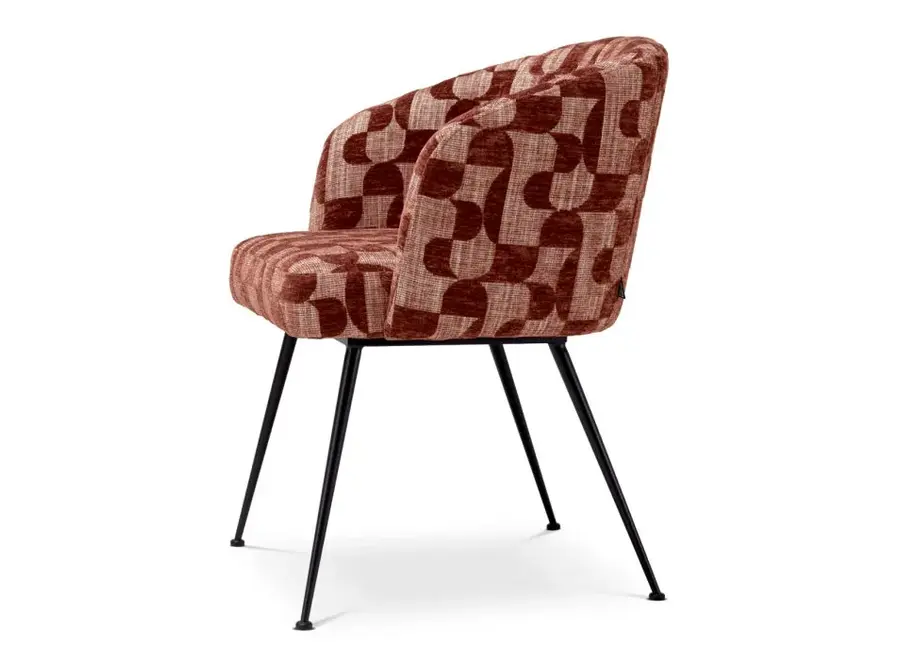 Chaise de salle à manger 'Aiden' - Carmin burgundy