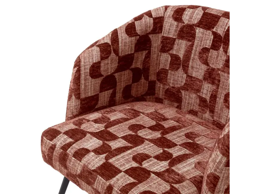 Eetkamerstoel 'Aiden' - Carmin burgundy