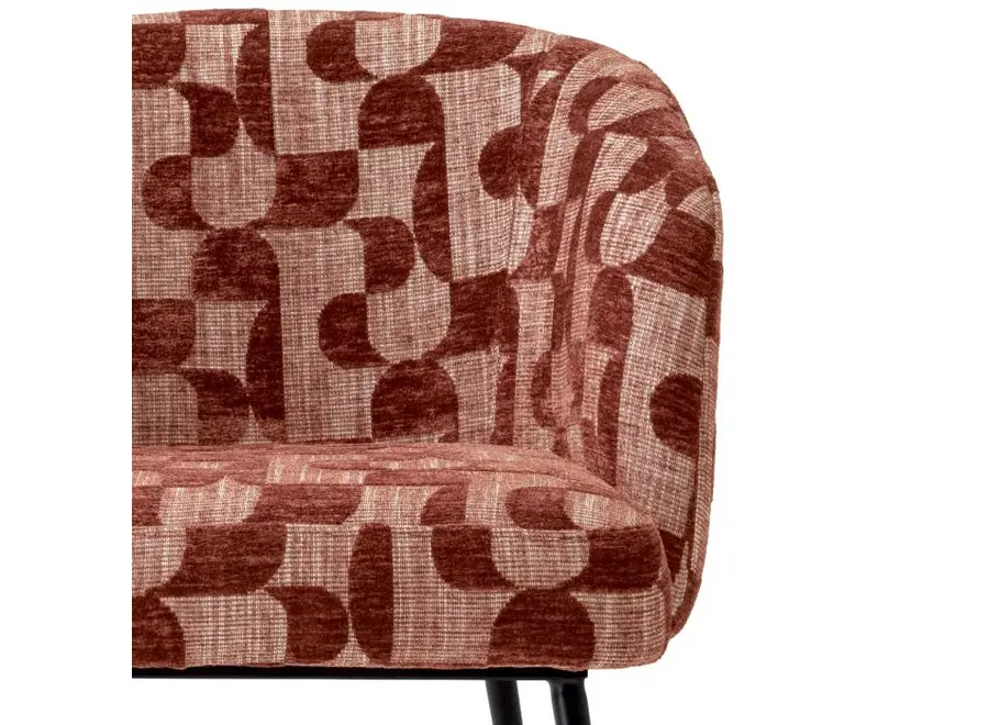 Eetkamerstoel 'Aiden' - Carmin burgundy