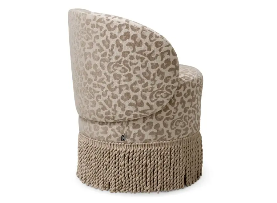 Eetkamerstoel 'Greer' - Harley leopard beige