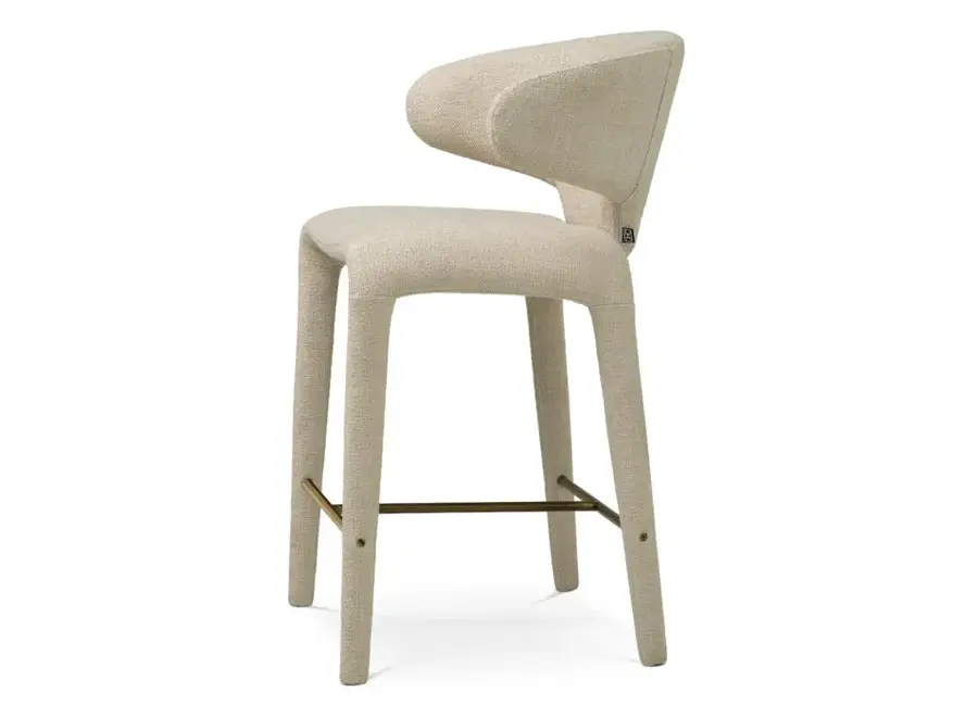 Chaise de comptoir 'Josephine' - Renato Ecru
