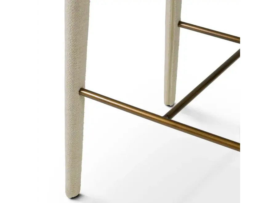 Chaise de bar 'Josephine'  - Renato Ecru