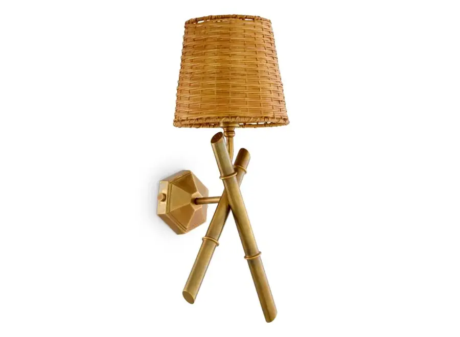 Wandlamp 'Aveline' - Rattan