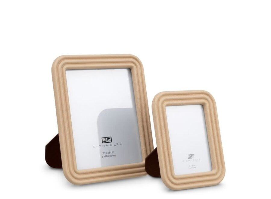 Fotolijst 'Elvane' - Set van 2  -Tan