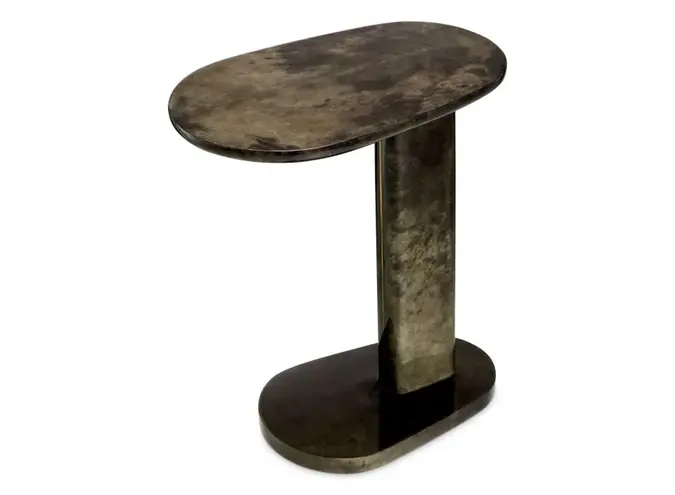 Bijzettafel Manuel - Brown Leather