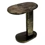 Side table 'Manuel' - Brown Leather