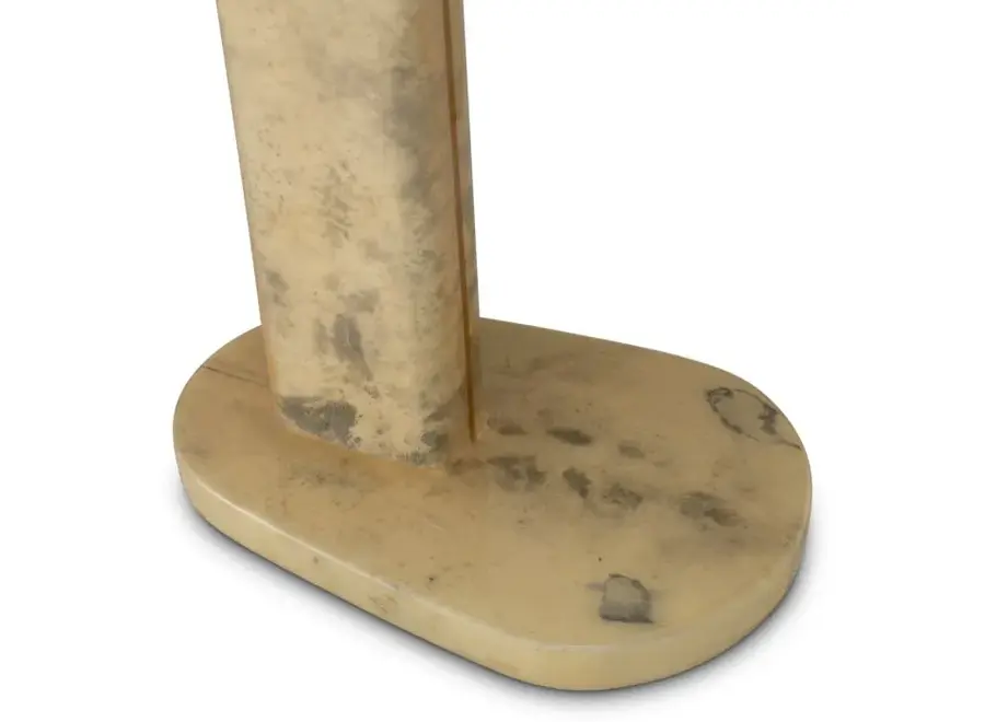 Side table 'Manuel' - Cream Leather