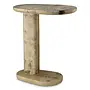 Table d'appoint 'Manuel' - Cream Leather