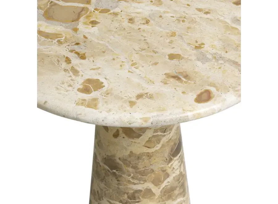 Bijzettafel 'Adriana' - S - Chocolate marble