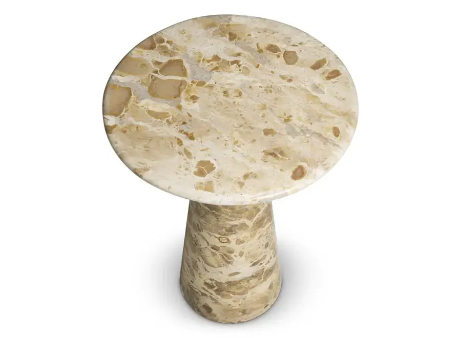Side table 'Adriana' - L - Chocolate marble