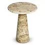 Side table 'Adriana' - L - Chocolate marble