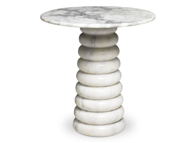 Bijzettafel Lerici - White marble