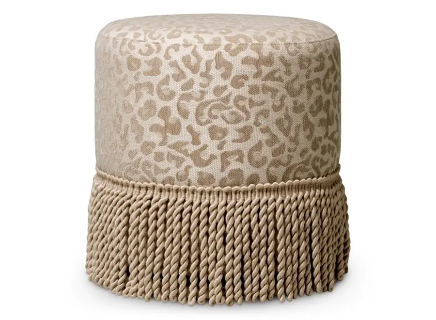 Stool 'Greer' - Harley leopard beige