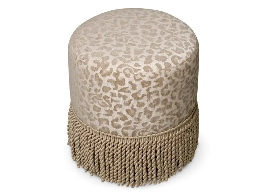 Hocker 'Greer' - Harley leopard beige