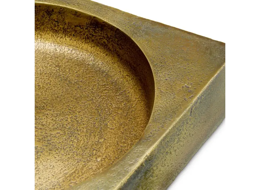 Schaal 'Boyd' - Vintage brass finish