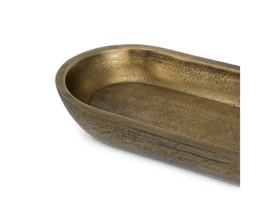 Schaal 'Hulton' - Vintage brass finish