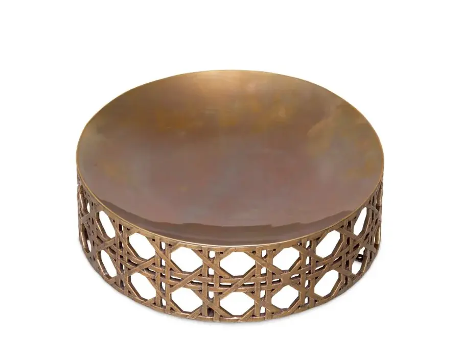 Schaal 'Dameron' - Vintage brass finish