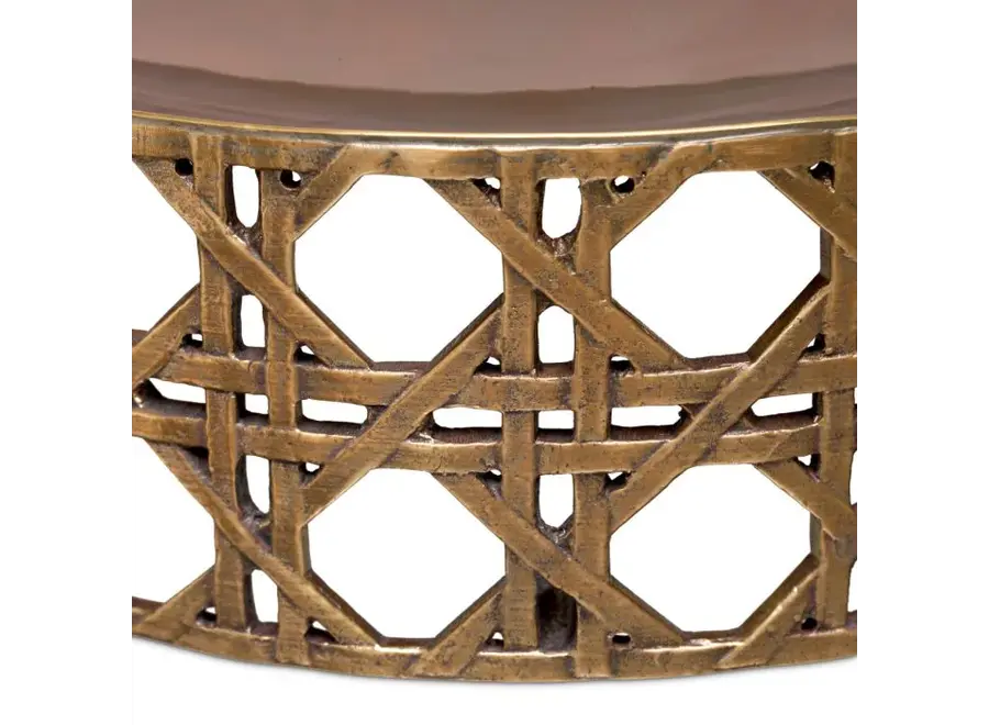 Schaal 'Dameron' - Vintage brass finish