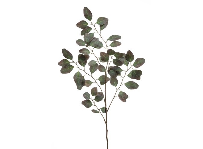 Branches artificielles Eucalyptus lot de 2 - grey/burgundy
