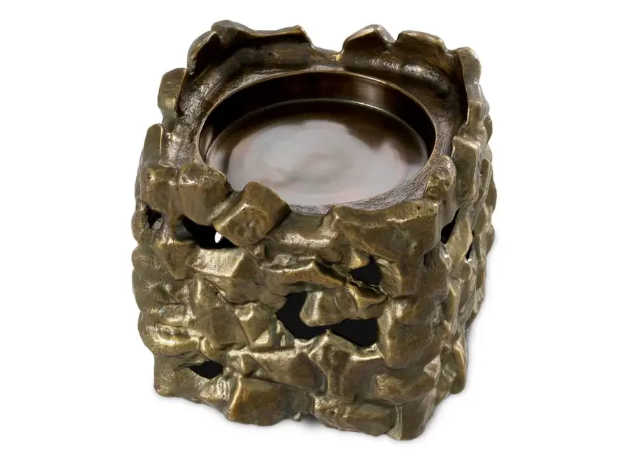 Kandelaar 'Siracusa' - S - Vintage Brass Finish