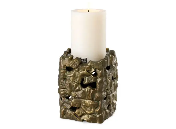 Candle holder Siracusa - L - Vintage Brass Finish