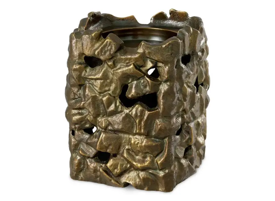 Kerzenständer 'Siracusa' - L - Vintage Brass Finish