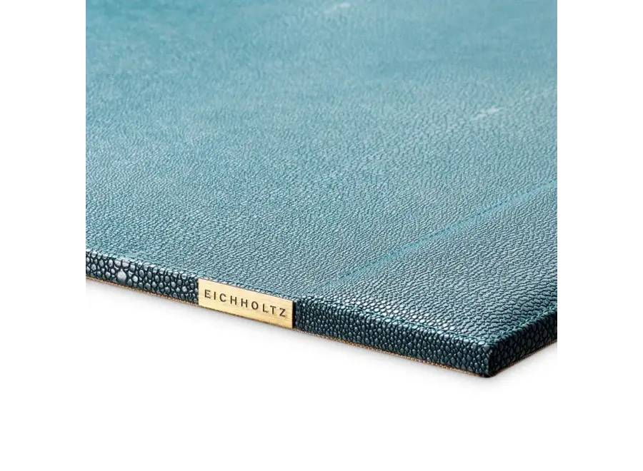 Lederen bureauonderlegger 'Scaleo' - Blue