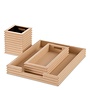 Schreibtisch-Set 'Elvane' - Set of 3 - Tan