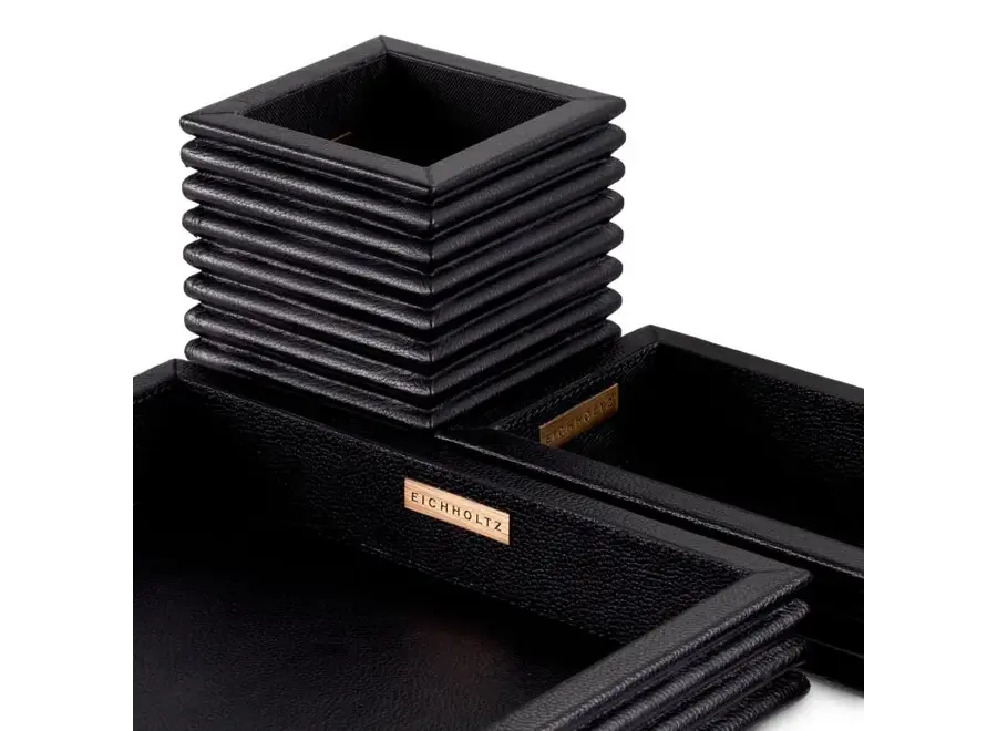 Schreibtisch-Set 'Elvane' - Set of 3 - Black