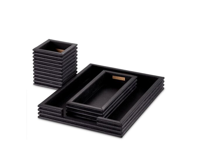 Schreibtisch-Set Elvane - Set of 3 - Black