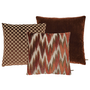 Cushion combination Orange/Aubergine: Fazelli, Edenna en Marlyn