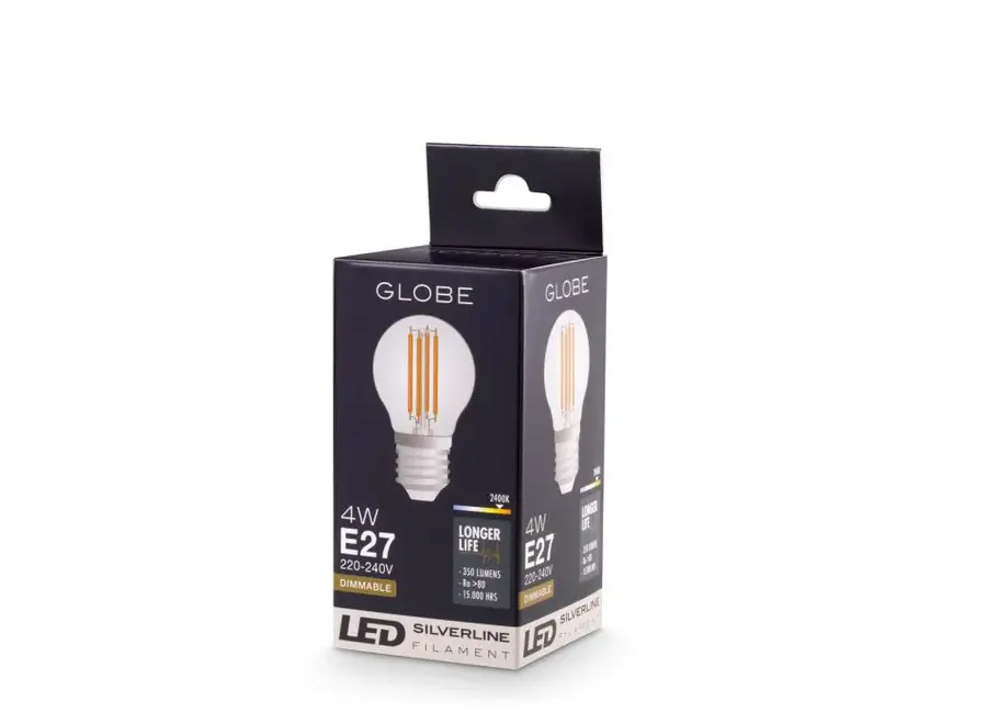 LED BULB GLOBE 4W E27 SET OF 4