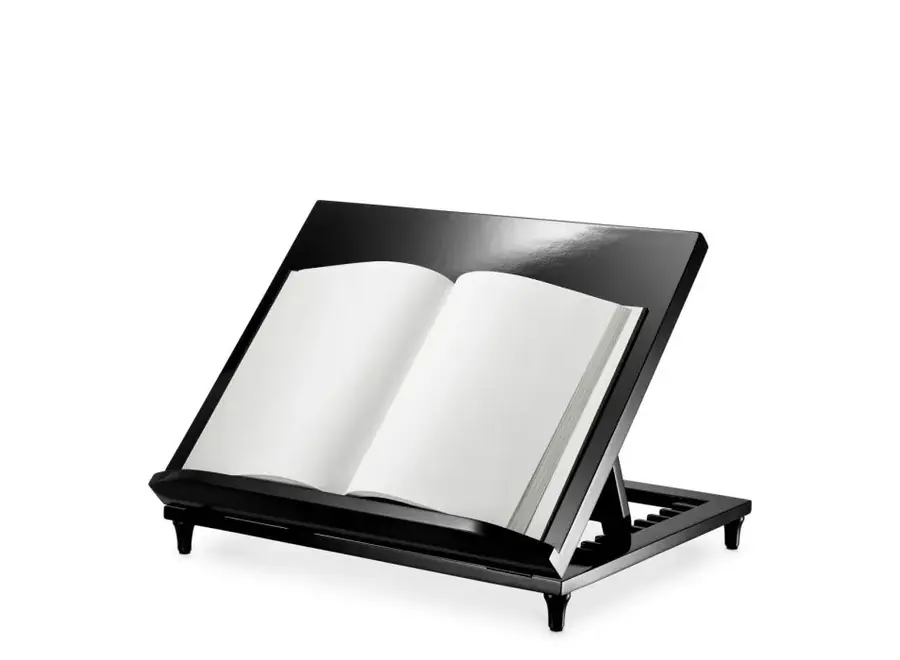Boekenstandaard 'Camino' - Piano Black Finish