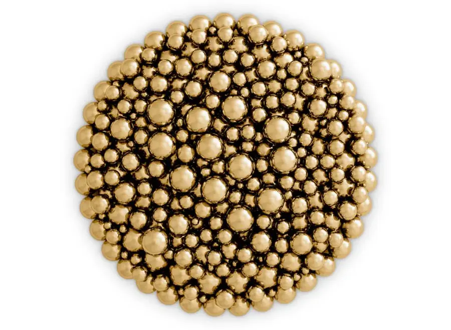 Wandobjekt 'Silvershore' - Vintage Brass Finish