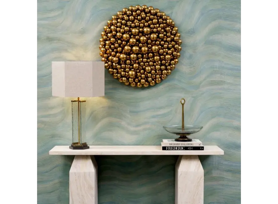 Wall Object 'Silvershore' - Vintage Brass Finish