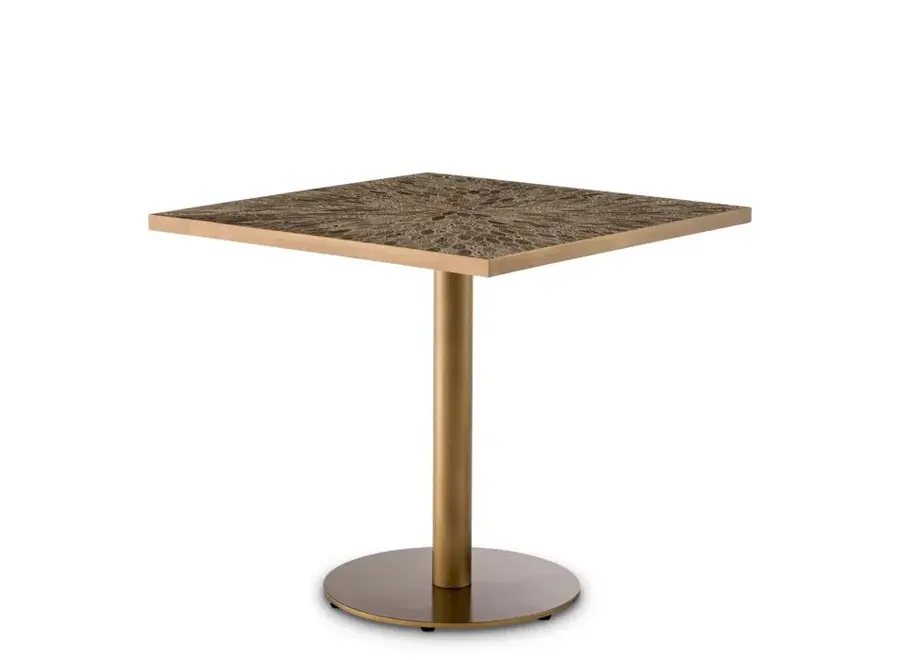 Esstisch 'Declan' - Square - Antique Brass Finish