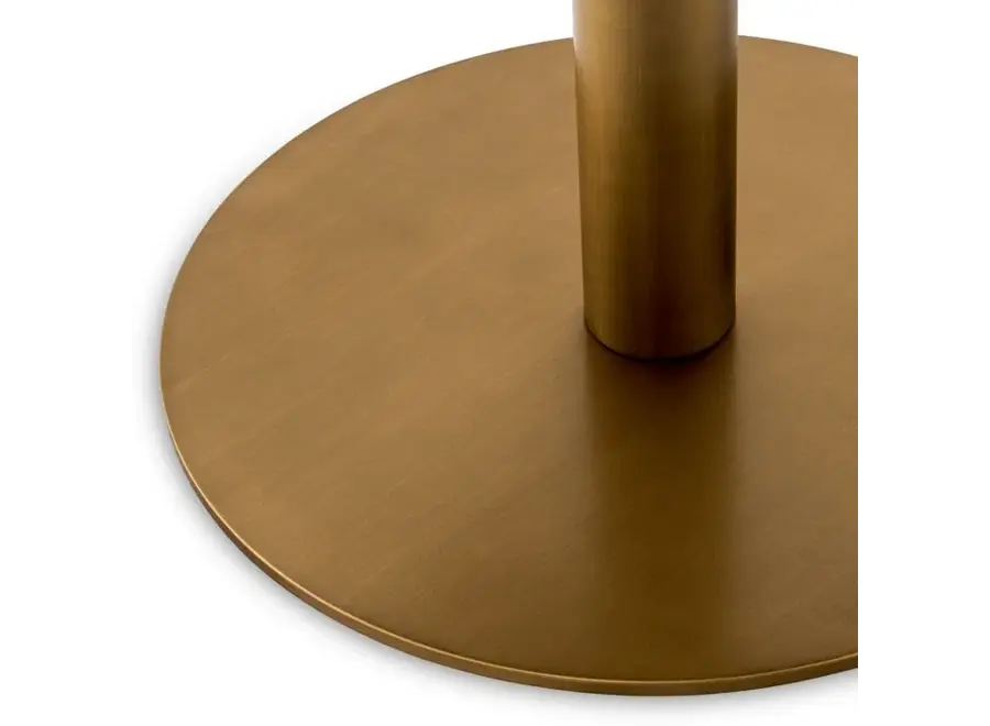 Dining table 'Declan' - Square - Antique Brass Finish