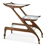 Trolley 'Manzo' - Double - Classic Brown Finish