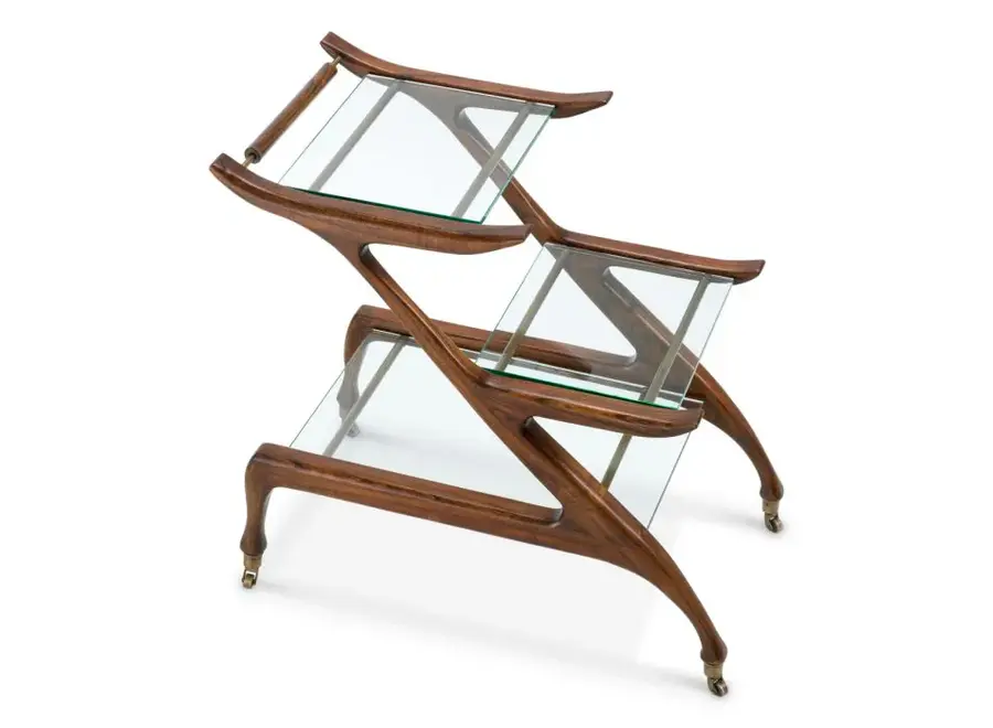Trolley 'Manzo' - Double - Classic Brown Finish