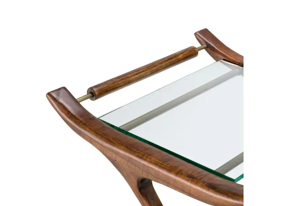 Trolley 'Manzo' - Double - Classic Brown Finish