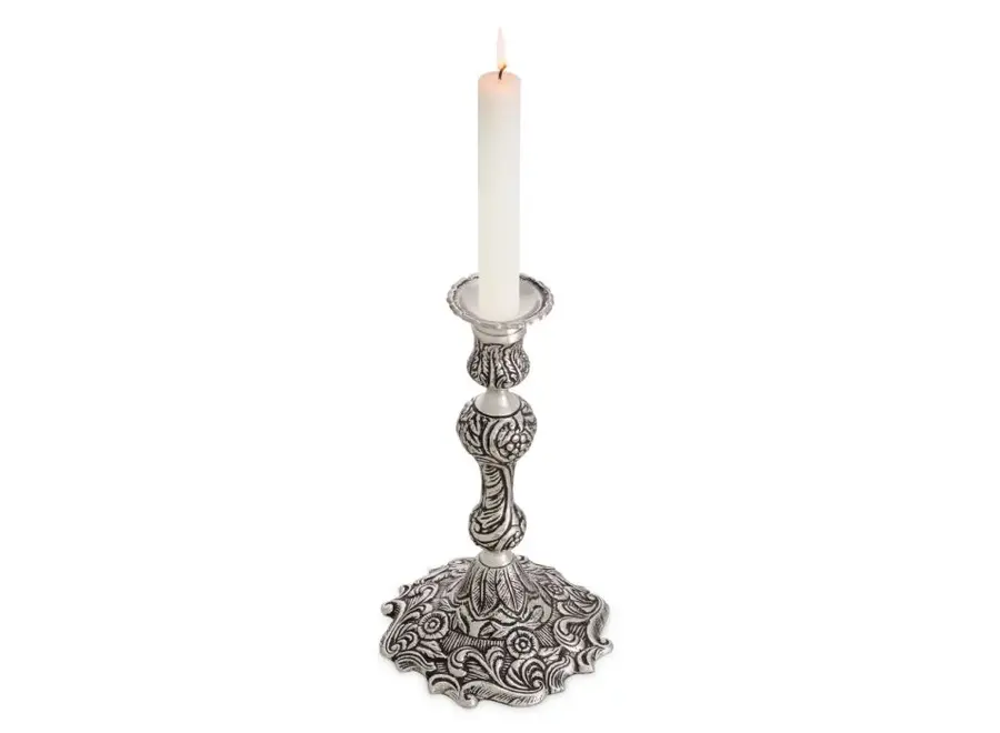Porte-bougies 'Thomson' - Antique Silver